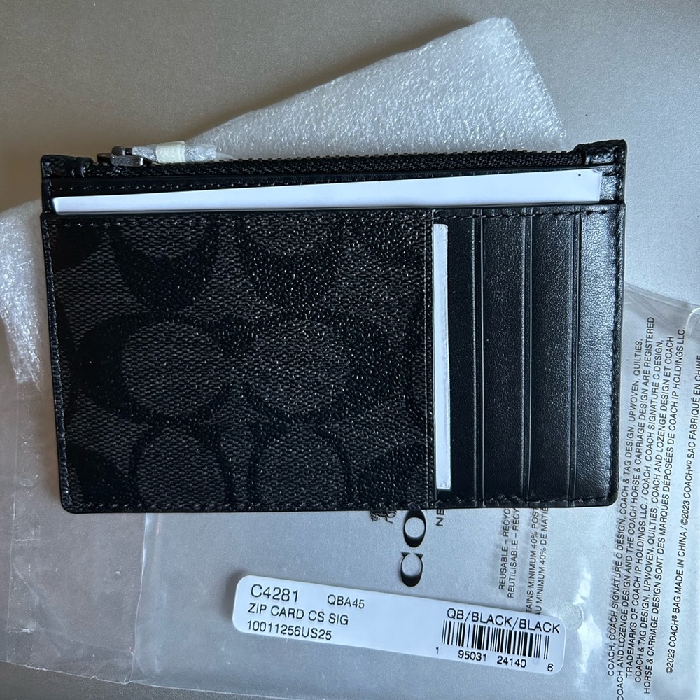 Coach Zip card wallet